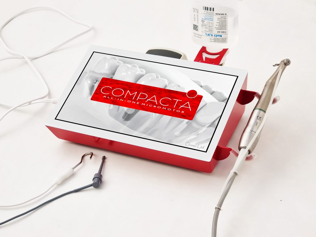 COMPACTA е портативен апарат с микромотор с 10-инчов тъч-панел